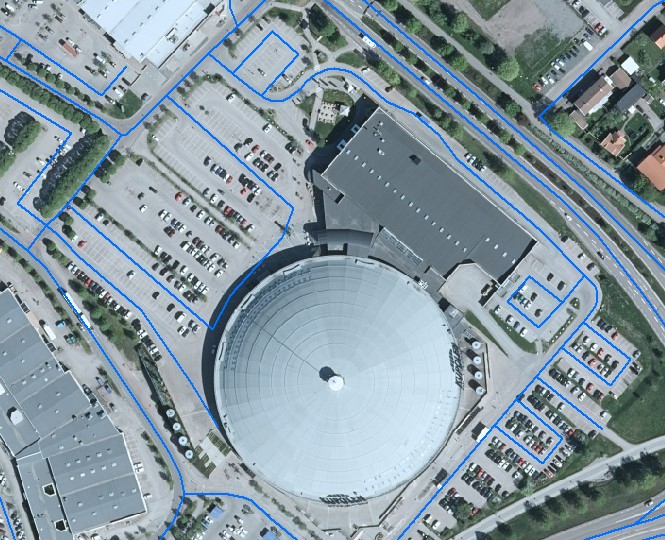 Road network in a parking area - Figure 7