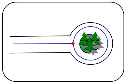 Road end in a turning loop - Figure 18